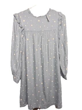GAP kids size 12 Light Blue Dress with Star Pattern nwt